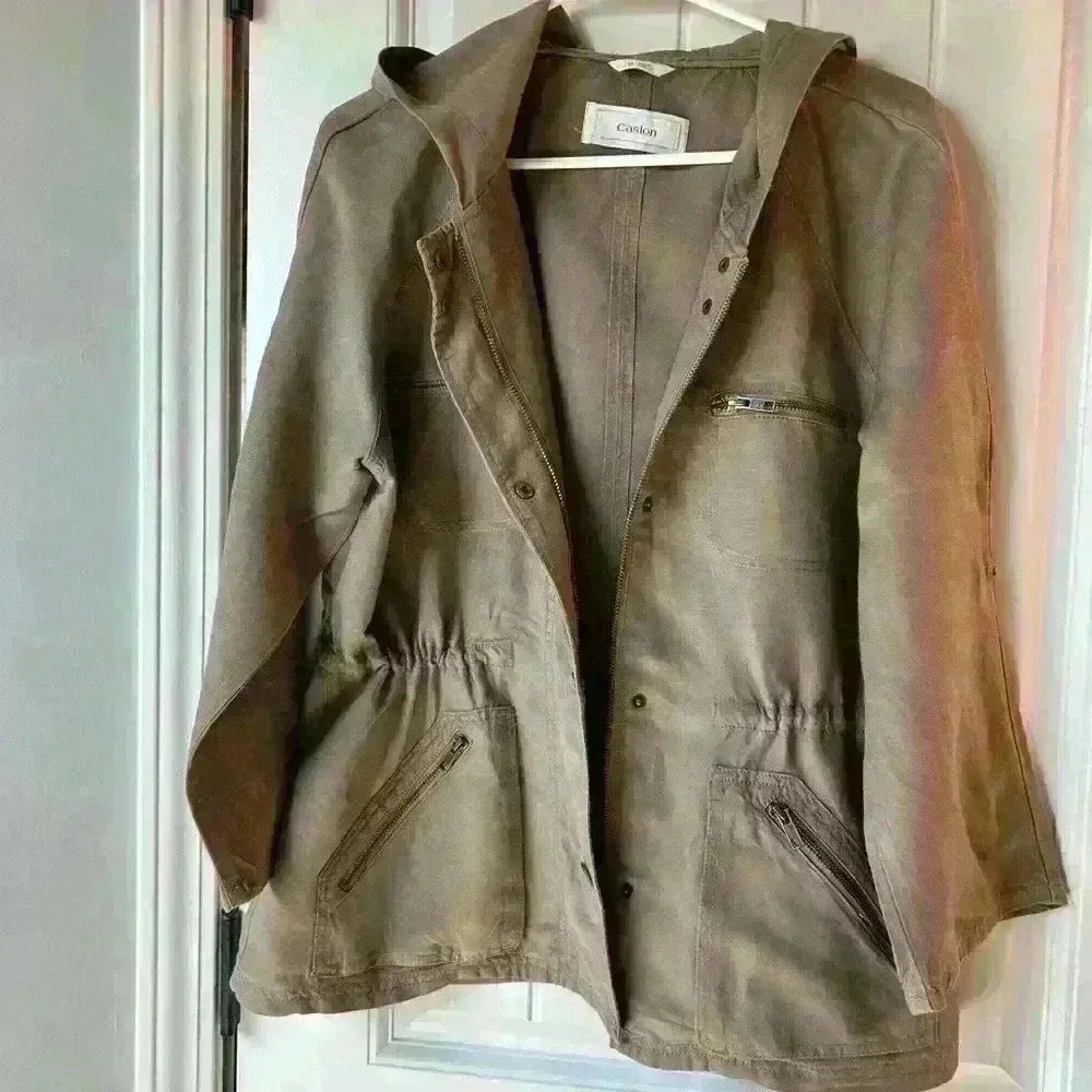 Caslon hooded utility jacket